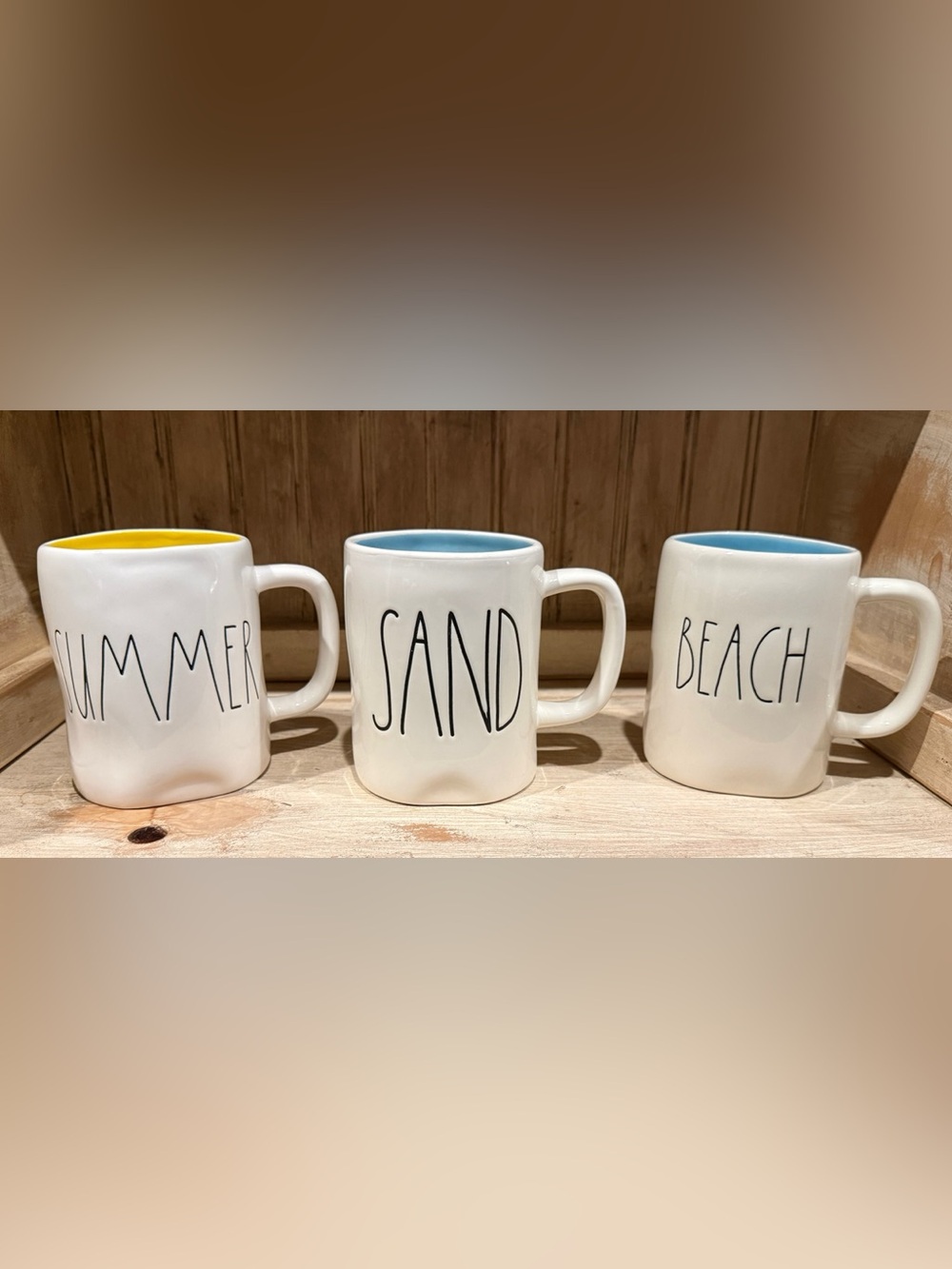 Rae Dunn Summer Coffee Mug Set